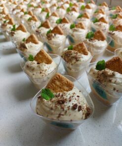 peppermint crisp fridge tart dessert cups