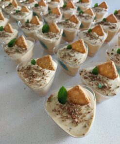 peppermint crisp fridge tart dessert cups
