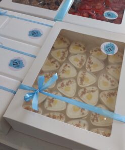 strawberry cheesecake, pineapple crush and oreo mini dessert cups wit ice cream sticks for an order
