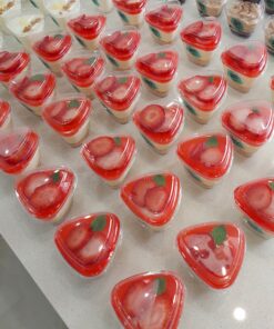 strawberry cheesecake, pineapple crush and oreo mini dessert cups
