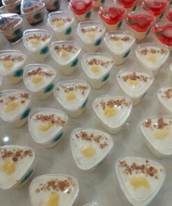 strawberry cheesecake, pineapple crush and oreo mini dessert cups