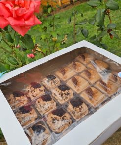 chocolate mousse mini dessert cups with mini chocolate decoration with oreo dessert cups