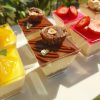Beautiful and elegant mini cheesecake dessert cups. Flavours include strawberry, ferrero, passion fruit and lotus biscoff cheesecake