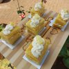 mini cake slices pineapple cake with whipped cream