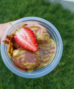 viral dubai pistachio kunafa or knafeh strawberry cups