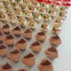 Empty Dessert Cups- Triangle Beautiful, delicious and colourful mini dessert cups displayed for any event